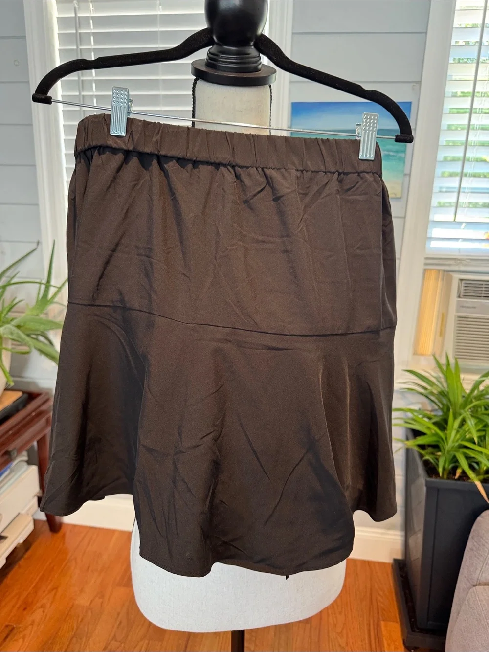 Soho Black Tie-Front Skort